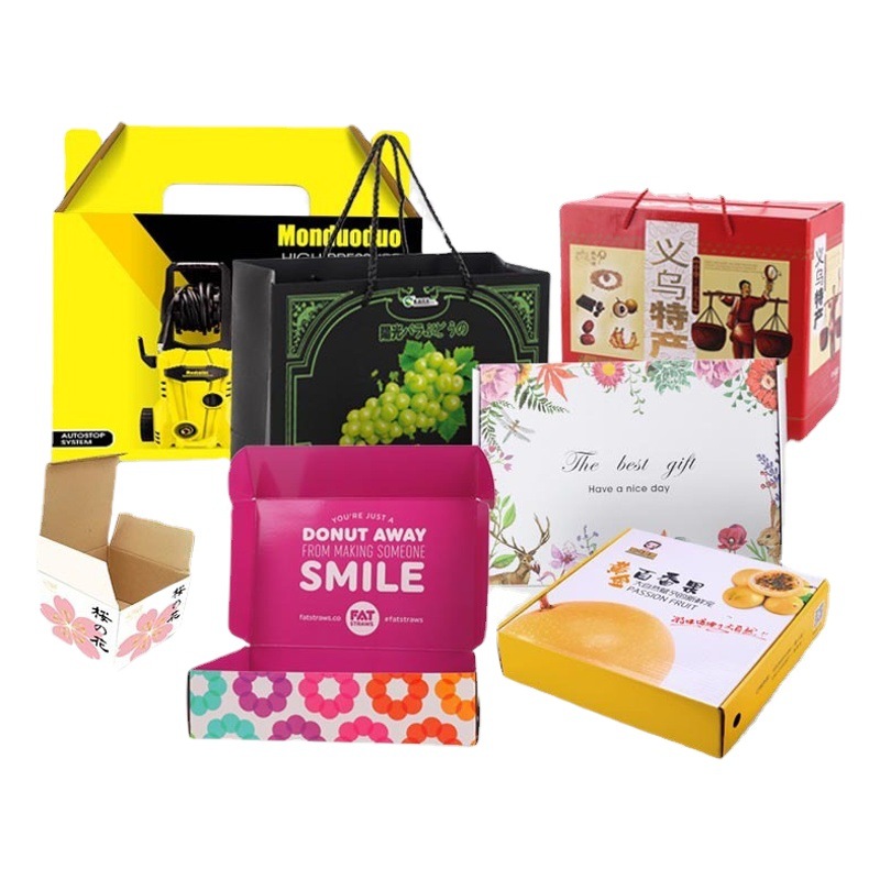 Color box packaging box custom white cardboard box logo corrugated box flying machine box printing design gift box wholesale custom