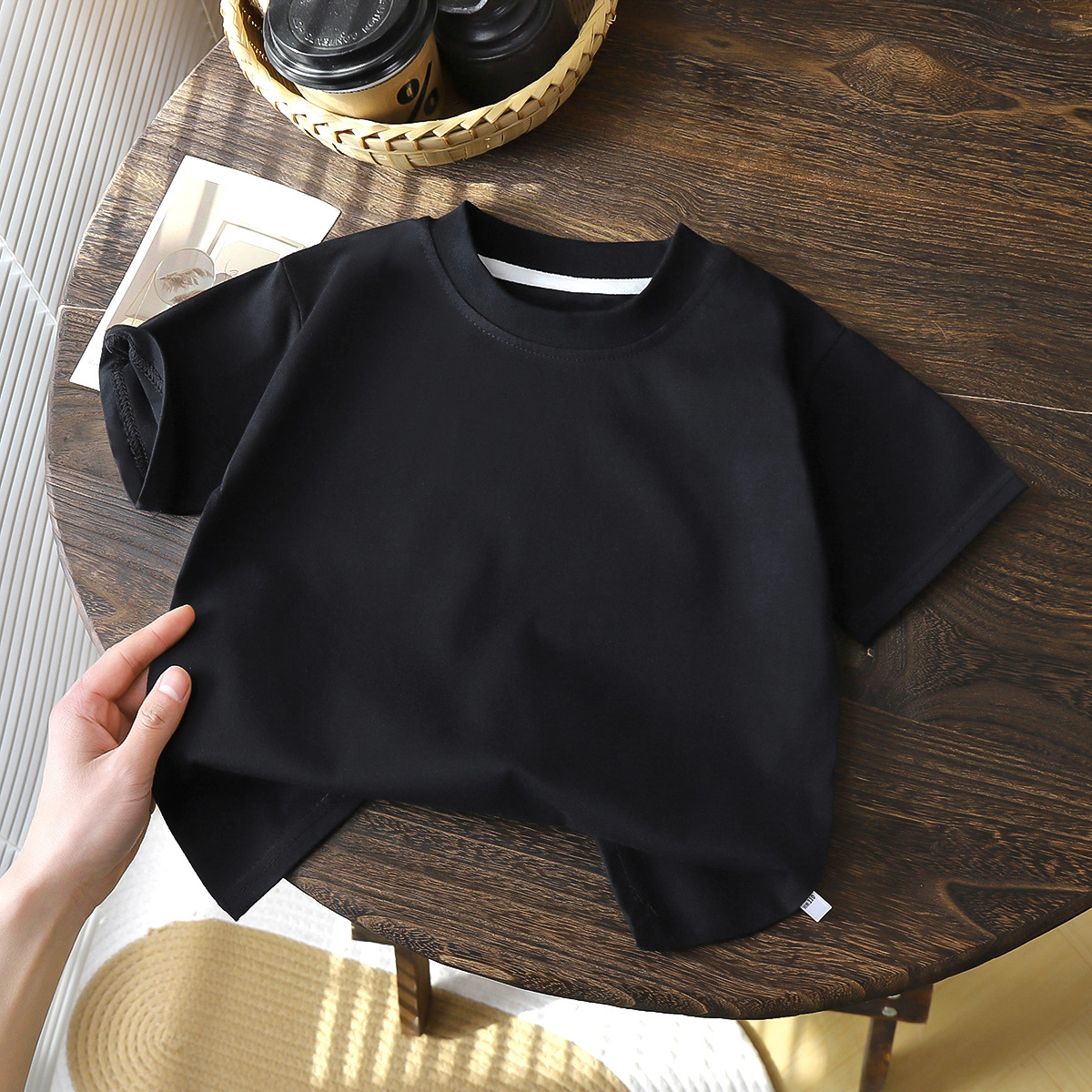 Picture of Children's Cotton Short-sleeved T-shirt Cotton Girl's Summer Wear New Style Boys' Top
