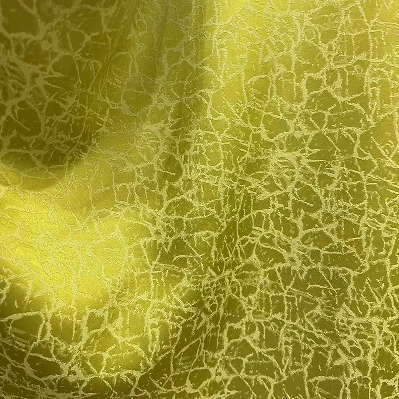 In-Stock Bark Pattern Cationic Jacquard Fabric European and American Style Women's Dress Shirt Camisole Jacquard Fabric