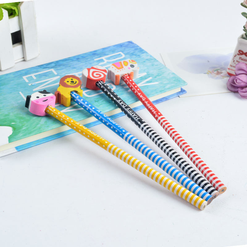 Special pencil direct selling children's cartoon pencil with rubber head creative HB primary school pencil gift stationery wholesale