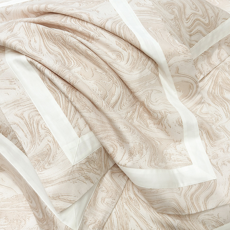 Picture of Class a Classy 240 Count Cotton Satin Four-Piece Set Long-Staple Cotton Pure Cotton Skin-Friendly Naked Sleeping Bed Sheets Quilt Cover Nantong Home Textiles
