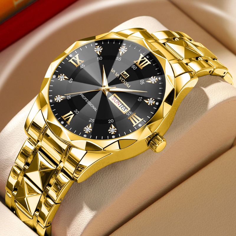 Picture of Cross-border brand men's watches waterproof fashion ling face design with calendar business fashion men's watches factory wholesale