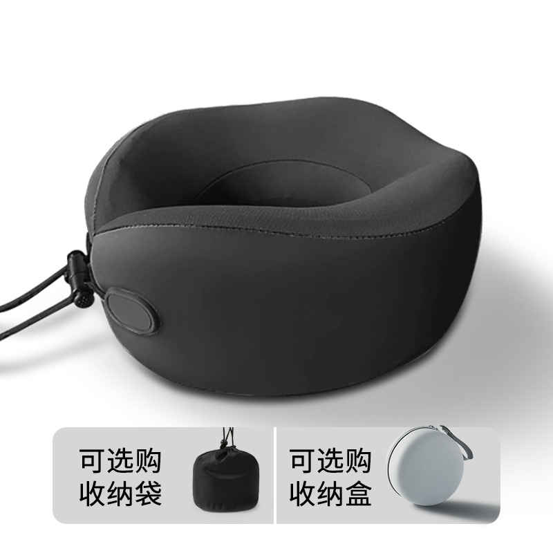 Picture of U-shaped Pillow Neck Protection Hooded Travel Portable Aircraft Neck Protection Memory Foam Travel Pillow Collectable Folding U-shaped Cross-border