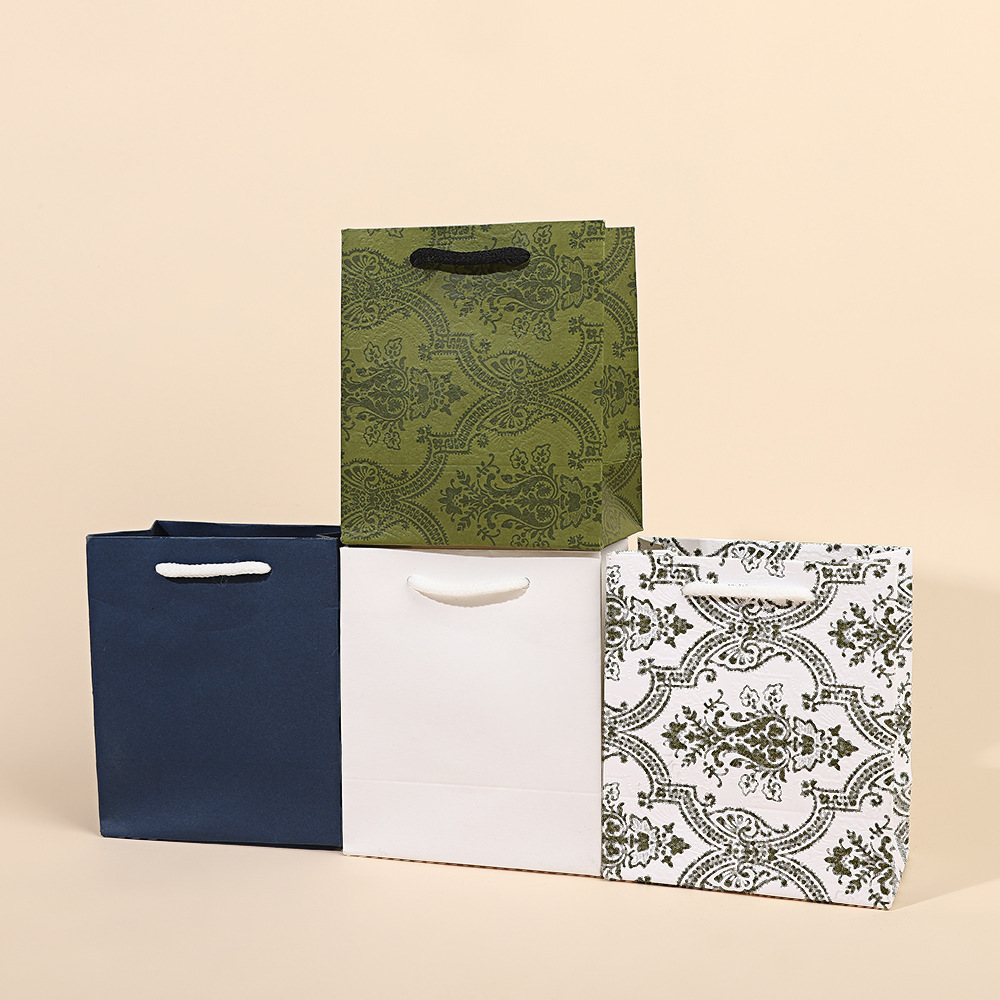 Open Window Square Gift Packaging Bag Simple Fresh Portable Gift Bag Holiday Gift Box Storage Jewelry Bag