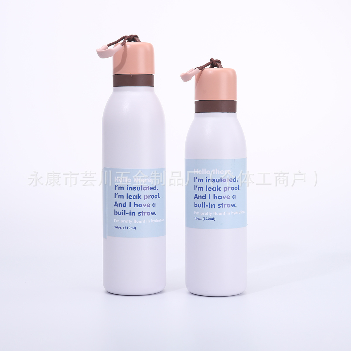 Picture of Oh Wow Macaron Color Portable Cup 304 Stainless Steel Insulated Cup Outdoor Sports Cola Bottle Water Cup Wholesale