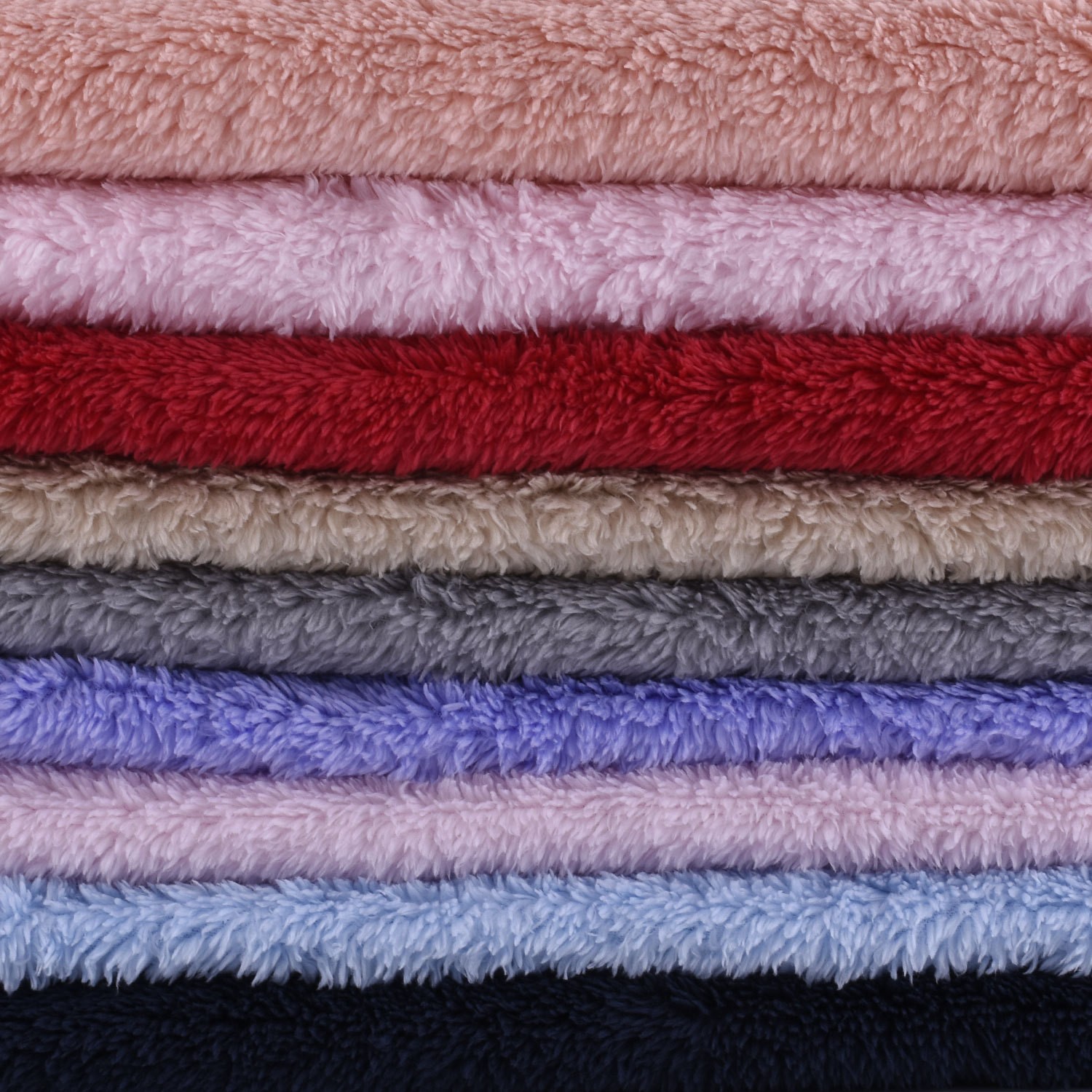 In-Stock 260g All-Polyester Double-Sided Soft Cotton Velvet Fabric for Dog Beds, Pajamas, and Home Wear