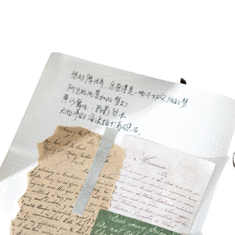 Twilight Material Book, Gentle Monologue Series, Handbook Material, Decorative Collage, Base Stickers, Note Messages, 6 Types