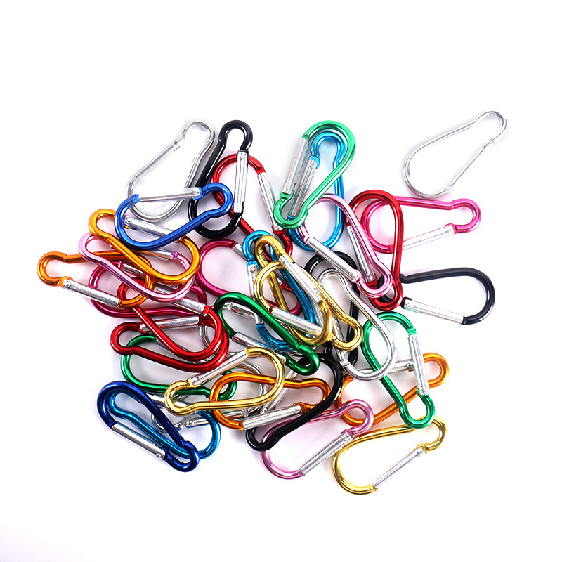 Picture of Manufacturers make gourd-shaped No. 6 D-shaped aluminum alloy mountaineering buckle hanging buckle hardware buckle mountaineering buckle in stock wholesale