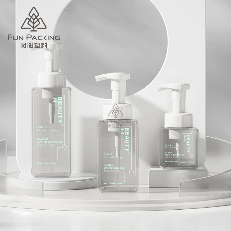 Picture of Spot Mousse Foaming Bottle 250ml Shower Gel Hand Sanitizer Bottle 450ml Square Foam Bottle 650ml Sub-Bottle