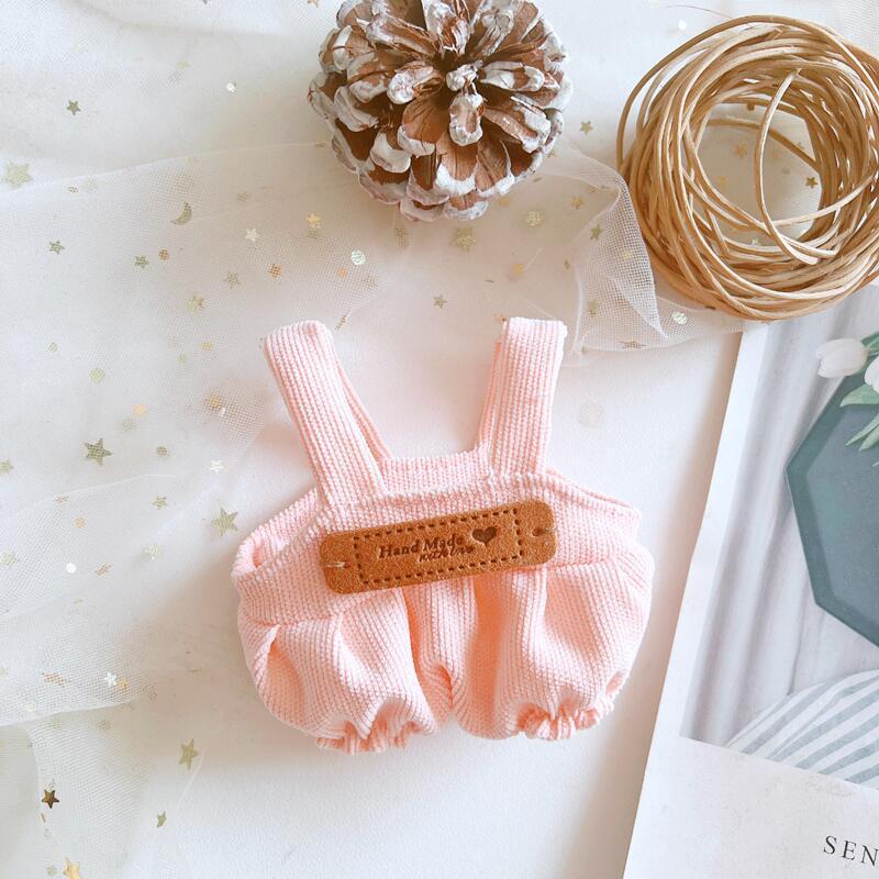 Picture of Hot selling one-shoulder bib pants 20cm cotton doll normal body fat body clothing accessories in stock