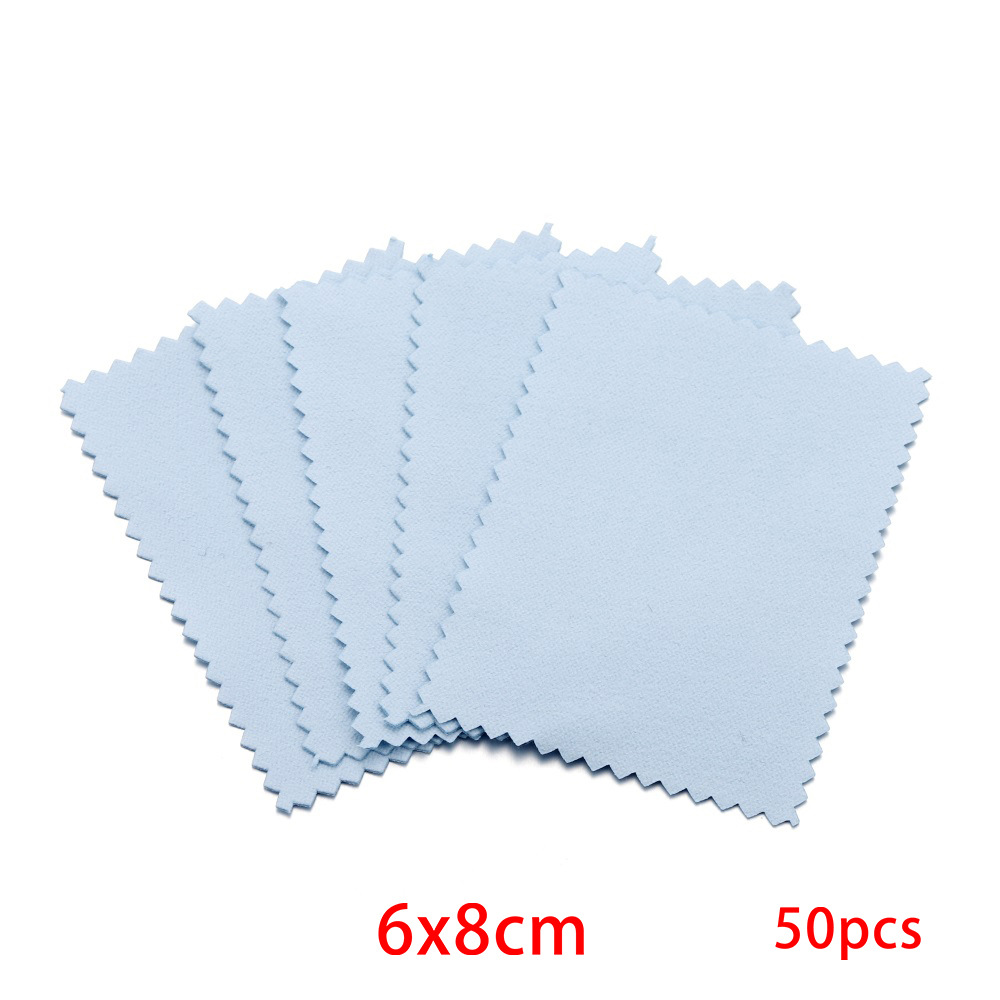 Picture of Jewelry Maintenance Square Marble Pattern Silver Wipe Double-sided Mirror Wipe Cloth Silver Gauze Suede Bright Silver Cloth