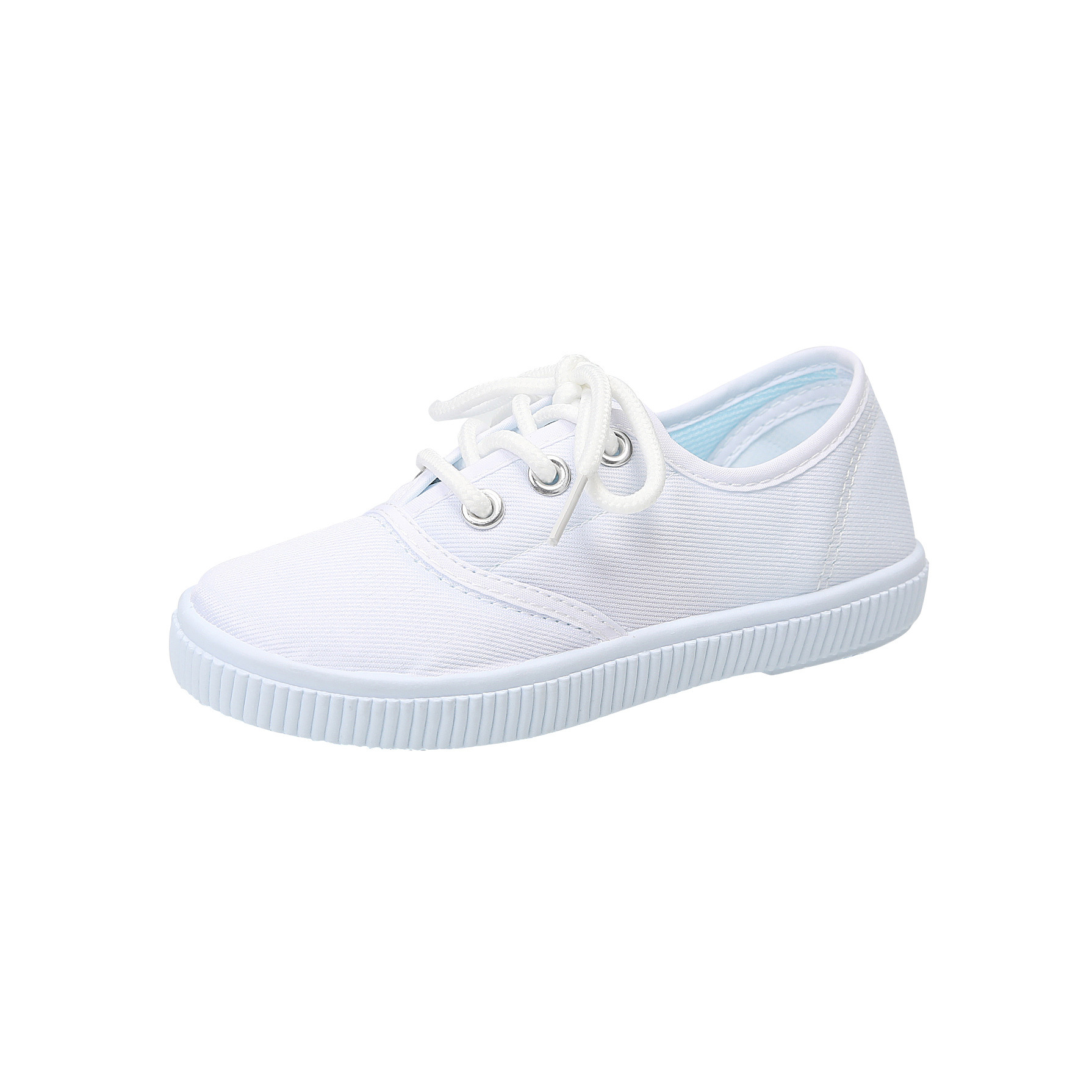 Picture of Children's Shoes Kindergarten Indoor Shoes Dance Shoes Boys and Girls Velcro White Cloth Shoes for Students Children Small White Shoes Batch