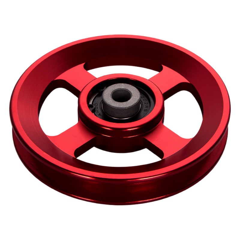 Cross-border custom fitness equipment accessories aluminum pulley aluminum alloy high pull-down metal gantry big bird wheel