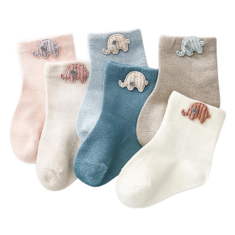 Children's accessories pure cotton socks autumn and winter New Baby short tube socks cartoon baby socks boneless children's socks wholesale