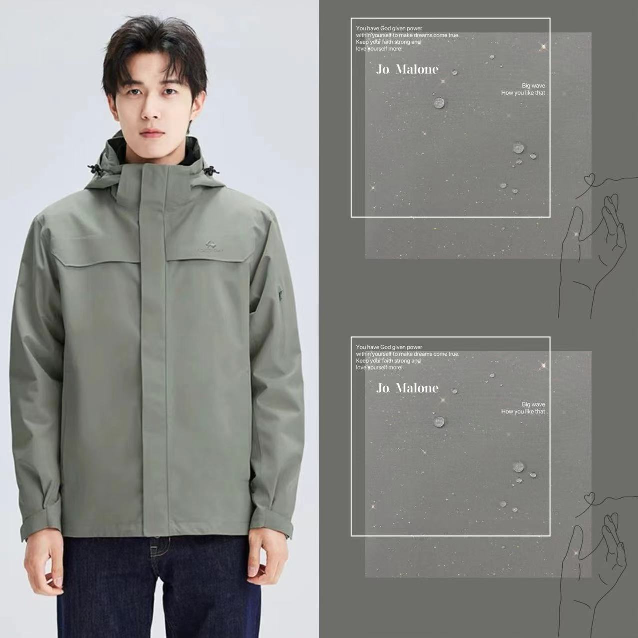 Hot sale Teflon three-proof special three-in-one assault clothing fabric waterproof oil-proof anti-fouling outdoor hard shell fabric