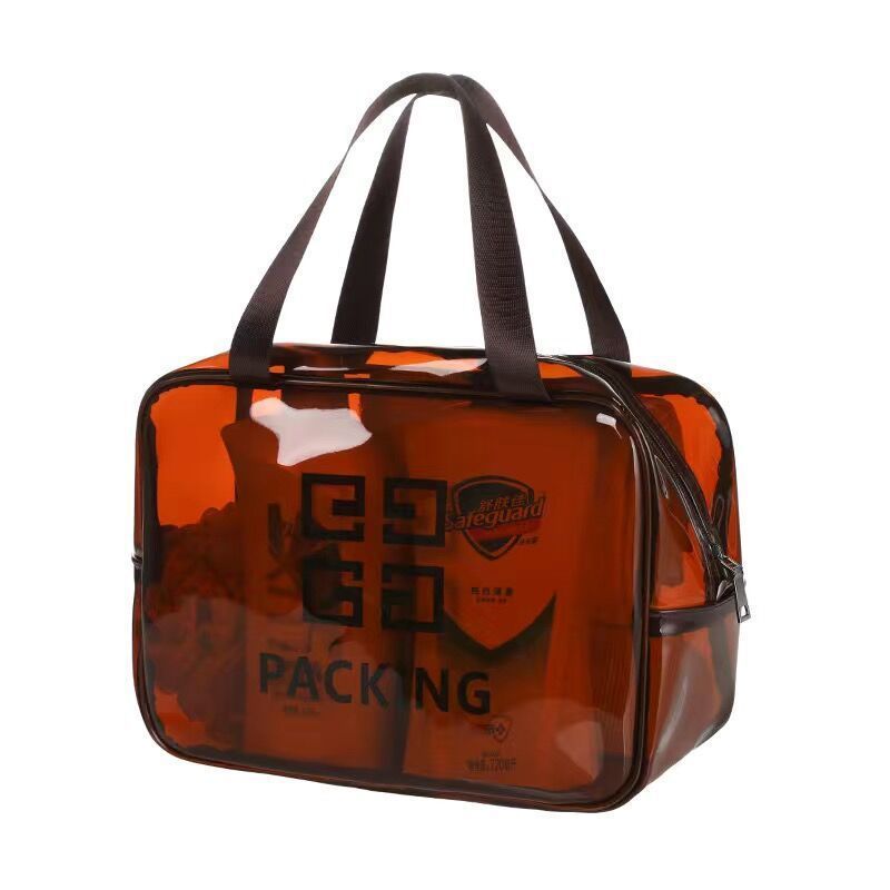 Picture of Pvc Transparent Cosmetic Bag Toiletry Bag Travel Satchel Cosmetics Bag Waterproof Large Capacity Satchel Cosmetic Bag Cosmetics Bag