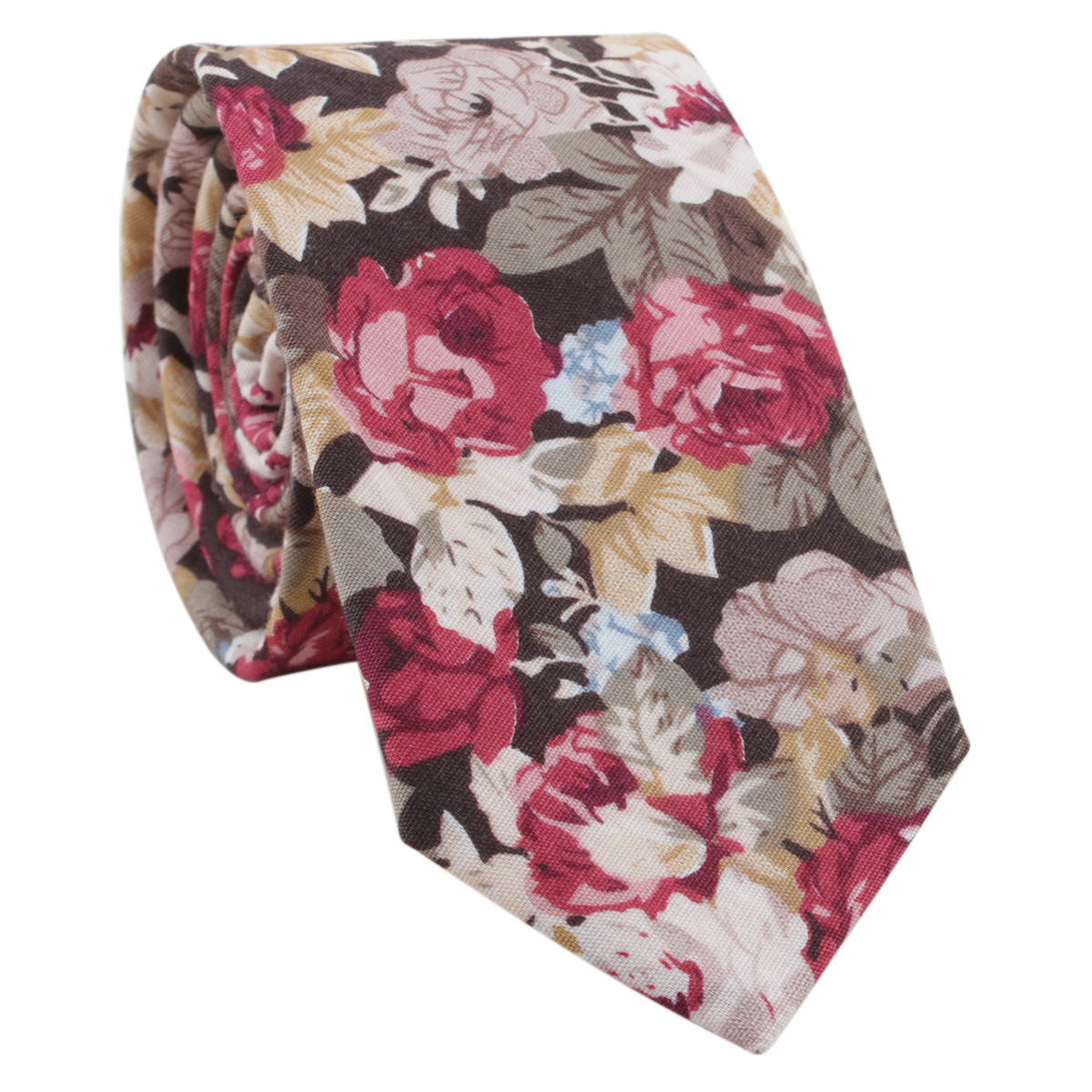 Picture of Cotton tie men's printed fashion casual flower cotton narrow tie AliExpress tie cross-border e-commerce supplier
