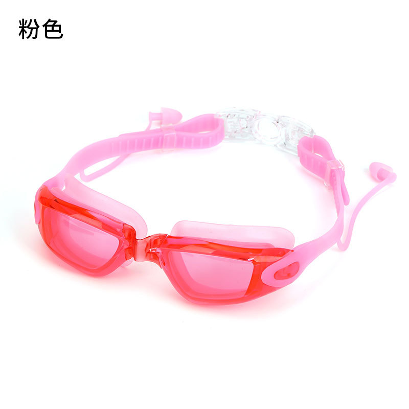 Picture of OCORT adult anti-fog silicone flat goggles HD vision waterproof cross-border men's and women's swimming glasses wholesale