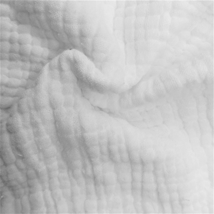 Six-layer gauze comfortable soft baby cotton bathrobe bath towel fabric 6-layer pleated fabric home wear pajamas