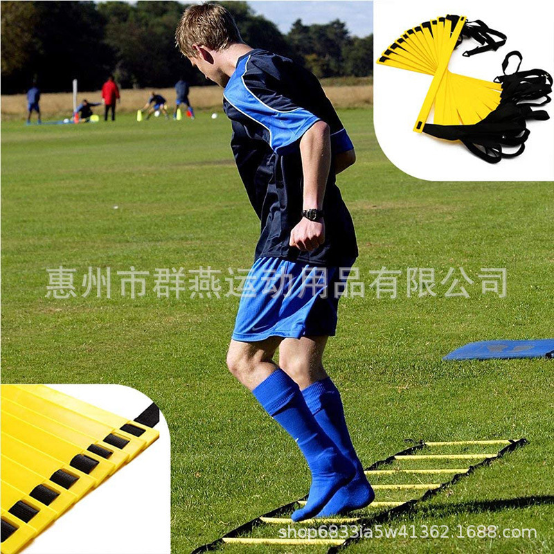 Picture of Agile Ladder Set Rope Ladder Jumping Lattice Ladder Speed Ladder Logo Dish Resistance Umbrella Set Factory Football Training Agile Ladder