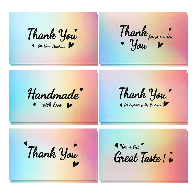Amazon 6 Laser THANK YOU THANK Card Sets