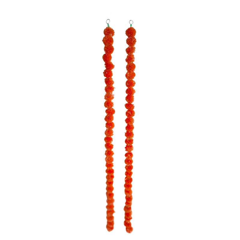 Picture of Marigold garland Indian wedding decoration flower string Mexican Day of the dead plastic decorative flower string