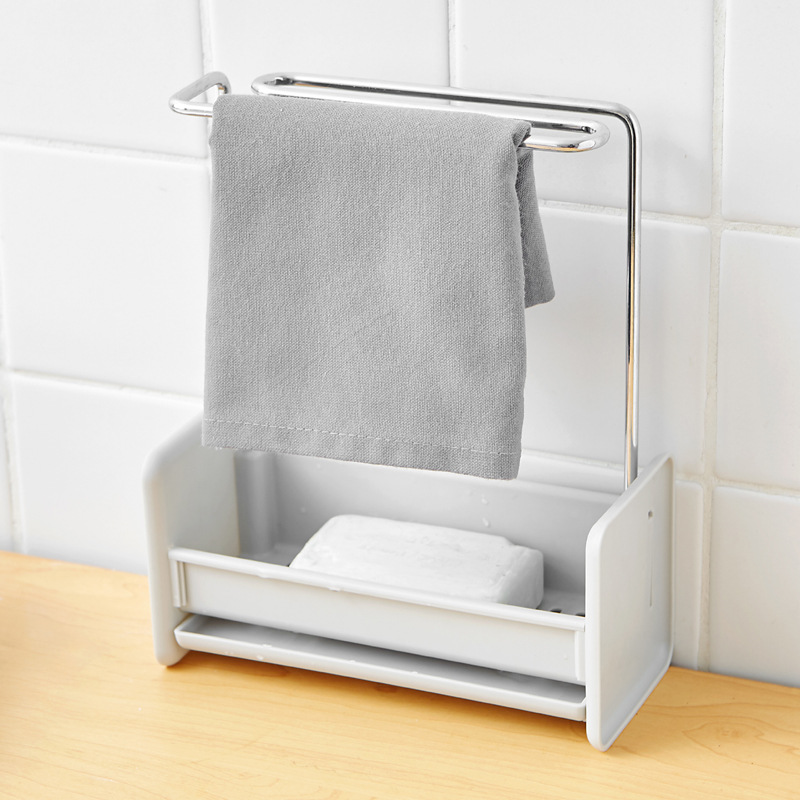 Dishcloth Rack Kitchen Supplies Storage Rack Sponge Draining Storage Dishcloth Hanging Rack Creative Draining Rack