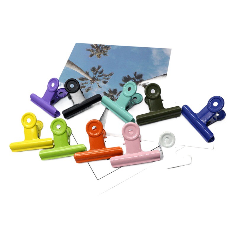 Paint iron clip office storage clip 22-90mm black metal clip sealing clip Snack Kitchen sealing clip