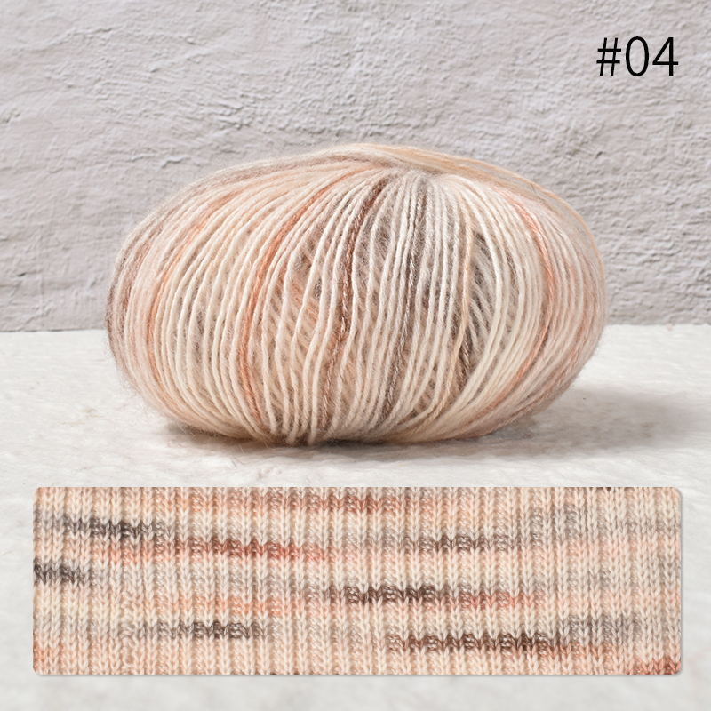 Picture of Zhongchuang textile segment dyed soft skin spray cotton thread 50g hand-woven diy suspender skirt sweater fine wool group wholesale