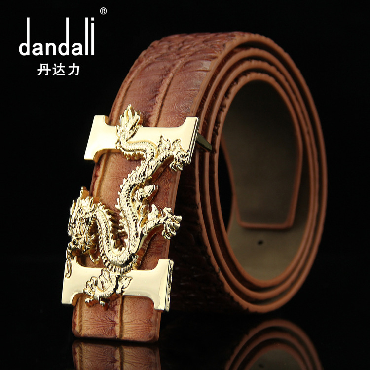 New crocodile pattern belt men's plate buckle trouser belt jeans smooth buckle belt China leading manufacturers wholesale
