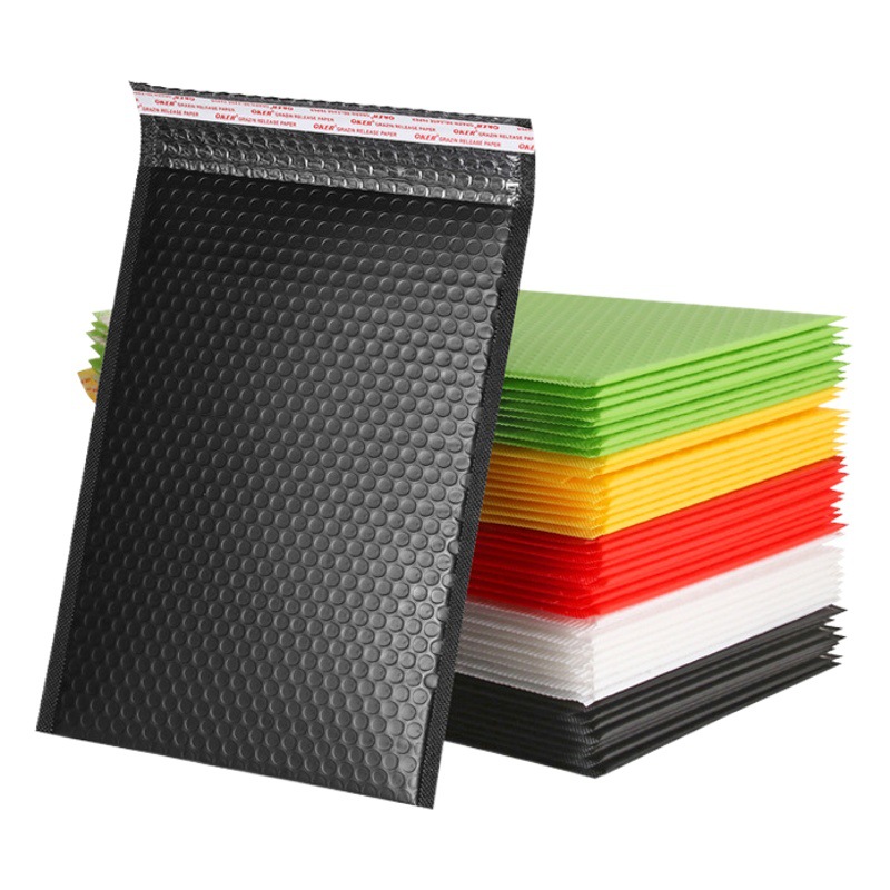 Color Matte Co-Extrusion Film Bubble Bag Envelope Bag Thickened Shockproof Bubble Bag Garment Packaging Bag Bubble Express
