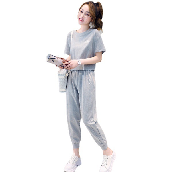 Picture of Fashion suit Women's Spring/Summer 2022 New Elegant Casual Sportswear Short T-Shirt Stylish Age-reducing Two-piece Set