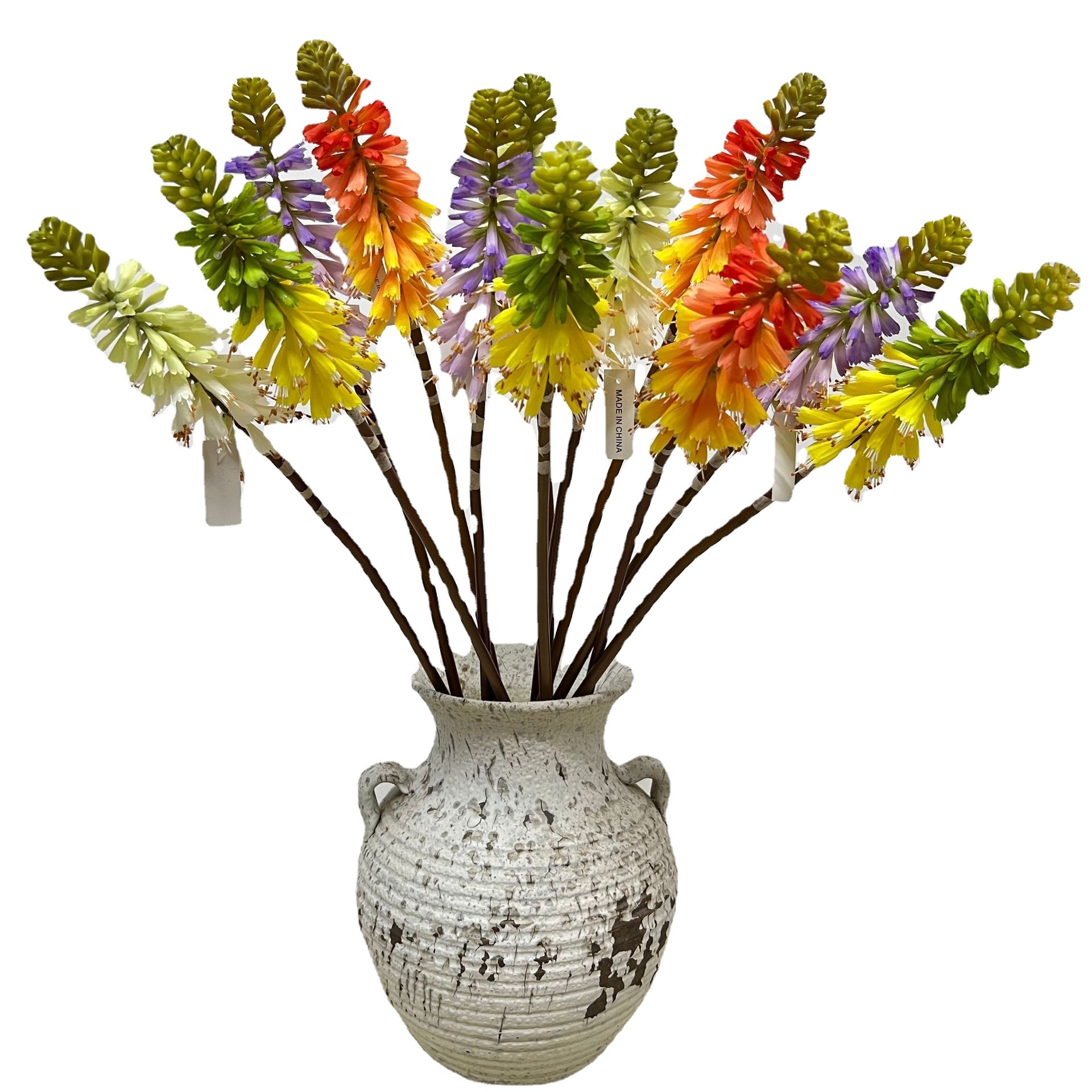 Picture of Torch Lily Simulation Flower Outdoor Flower Sea Landscape Decoration Props Flower Arrangement Flower Art Shopping Mall Arrangement Wedding Silk Flower