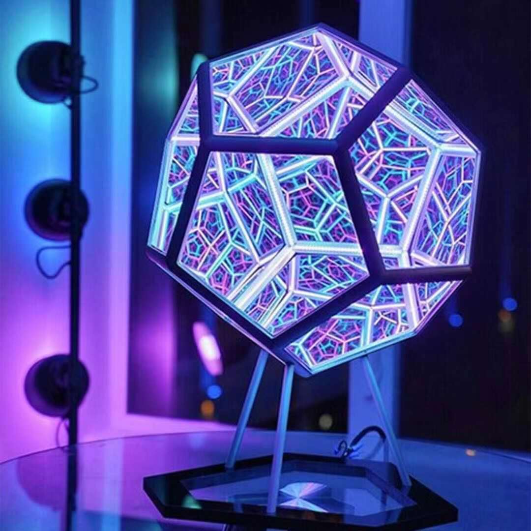 Infinty Dodecaedron creative cool infinite dodecahedron night light color body art lamp