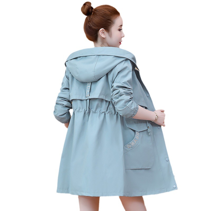 Picture of in stock Real-shot Trenchcoat Women's Mid-length 2025 Spring and Autumn New Design Sense Coat Trendy Coat for Petite