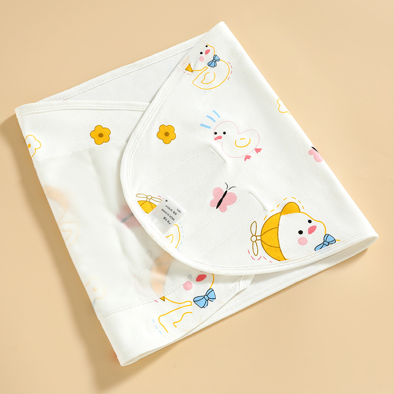 Picture of Baby Anti-Scare Sleeping Bag Spring Autumn and Winter Pure Cotton Newborn Baby Swaddling Towel Wrapping Towel Anti-Scare Sleeping Bag Artifact