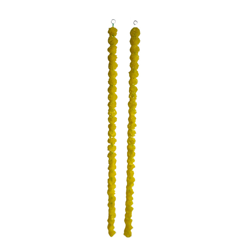 Picture of Marigold garland Indian wedding decoration flower string Mexican Day of the dead plastic decorative flower string