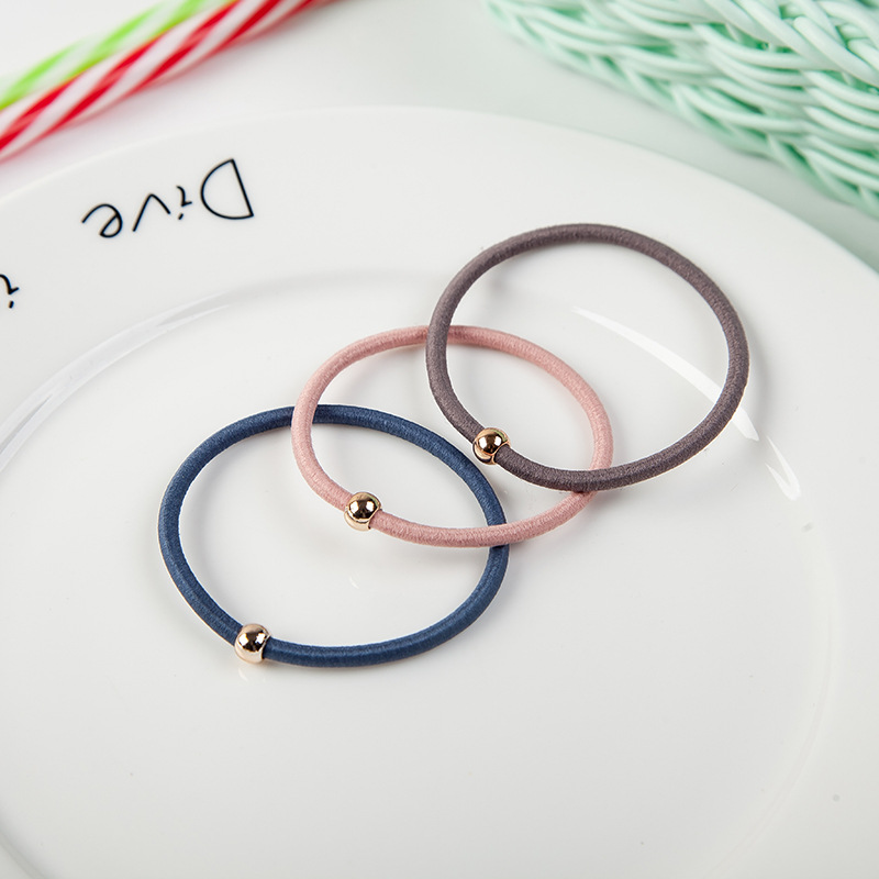 Picture of New simple multi-color basic single bead headband headdress hair band hair accessories hair rope hair band wholesale
