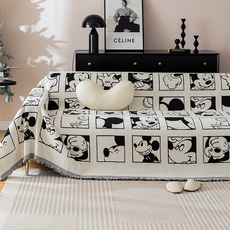 Picture of American Cartoon Sofa Towel Full Cover Chenille Sofa Cover Universal Cover Four-Season Universal High-End Sofa Cover