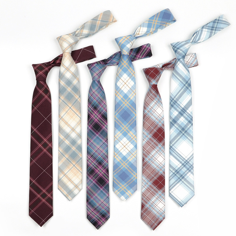 Picture of DK Hand Tie Lemon Sea Salt Original Japanese Uniform for Male and Female Students School Uniform College Style Plaid JK Factory Batch