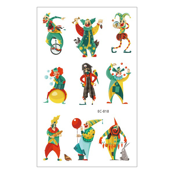 Picture of New Halloween Tattoo Sticker Funny Cartoon Fun Children Tattoo Sticker Disposable Tattoo Sticker Disposable