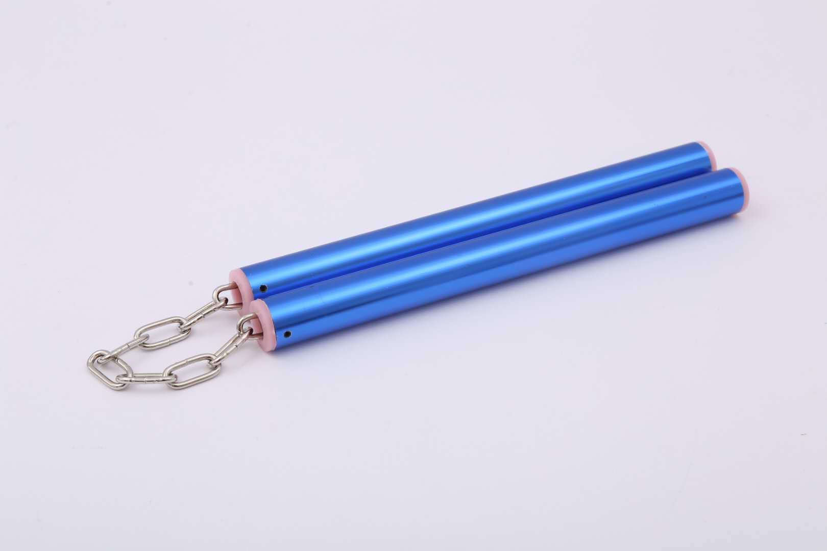 Picture of Flat head aluminum alloy nunchakus ribbon aluminum alloy nunchakus children training nunchakus performance nunchakus