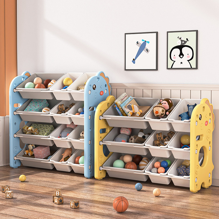 Picture of Children's toy storage rack storage rack baby storage box multi-layer large capacity home kindergarten locker bookshelf