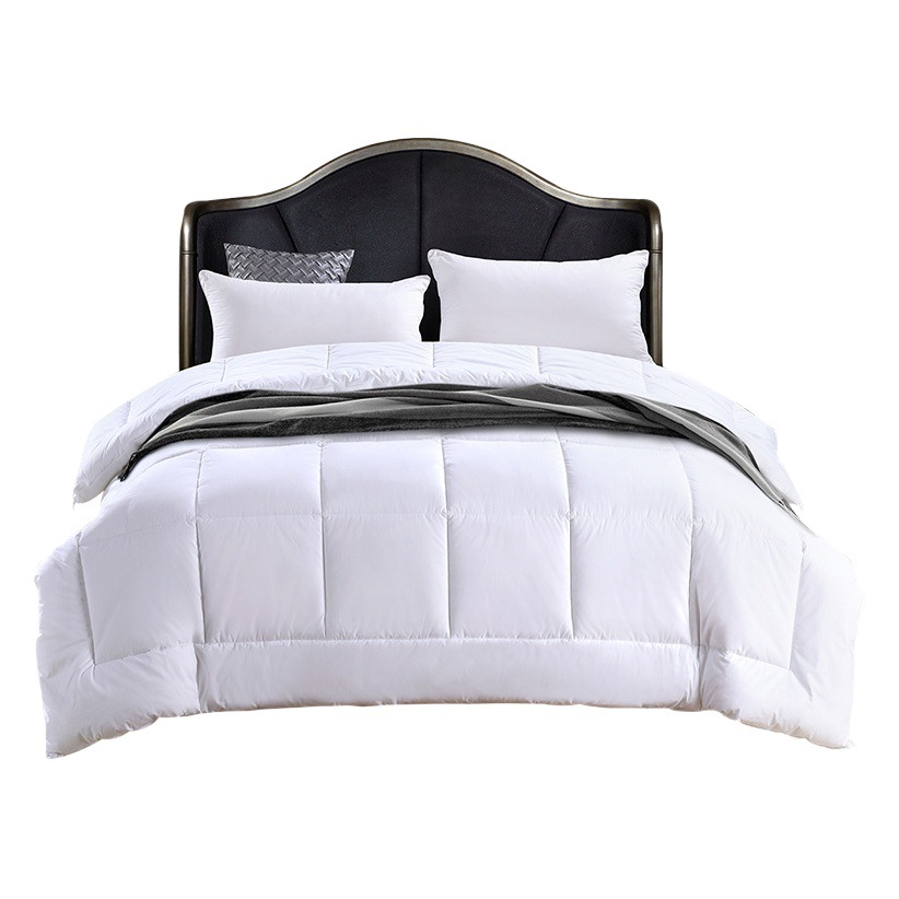 Hotel linen bedding five-star hotel cotton imitation feather fabric quilt core feather velvet quilt hotel homestay