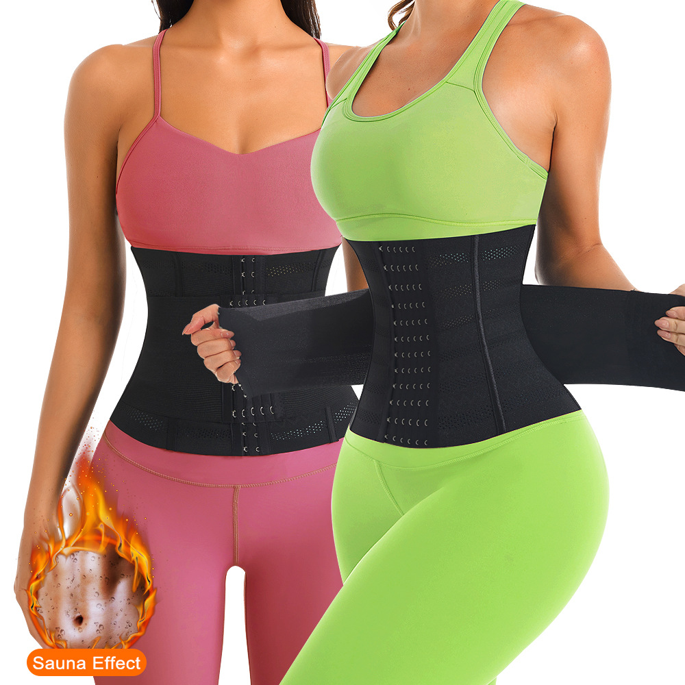 Cross-border waist trainer sweaty plastic waist abdominal belt female figure management strong waist sports belt