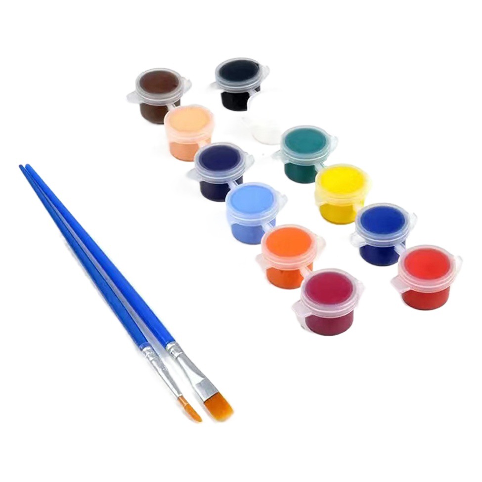 Acrylic pigment children's painting pigment children's painting 6 color 12 color 18 color 24 color diy small box