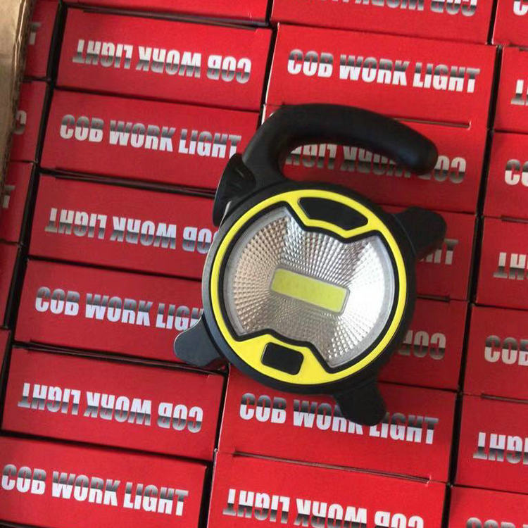 Rechargeable Outdoor Portable Light Flashlight Solar Cob Camping Light Comes with USB Rechargeable Camping Work Light Wholesale