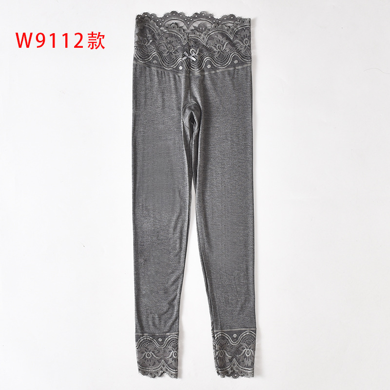 Picture of Modal Leggings for Women Outer Wearing Spring and Autumn Thin Warm Pants Stretch Lace Modal Autumn Pants for Women