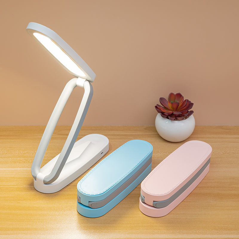 Folding desk lamp: student eye protection lamp, dormitory student dormitory student super long life, long-lasting, rechargeable desk lamp is durable