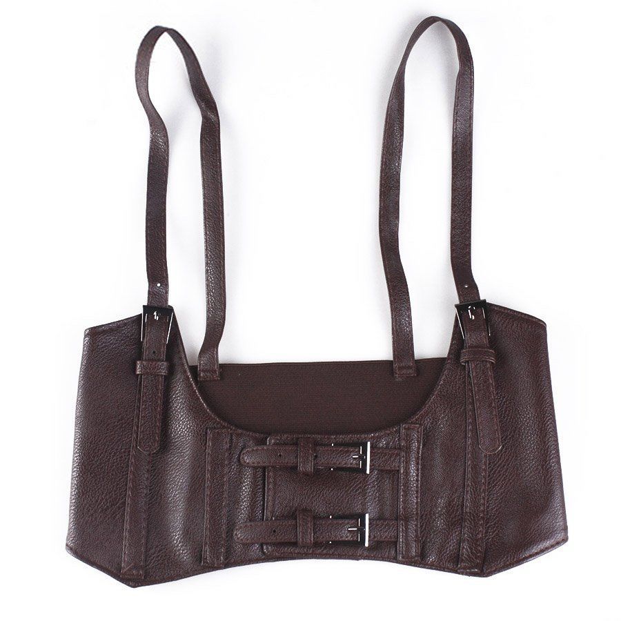Picture of European and American Texture Strap Belt Women's Outer Shirt Decoration Performance Clothing Matching Vest with Elastcoat and Waist Seal for Foreign Trade